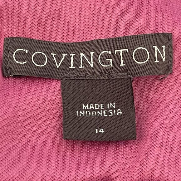 Covington Womans Babydoll Maxi Dress Pink Multi Floral Sleeveless Sheer Fairy 14 - Picture 14 of 16